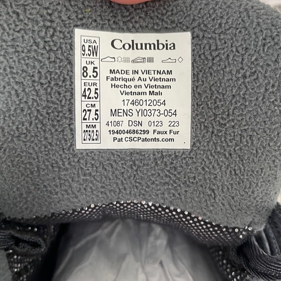 Men’s Columbia Fairbanks Omni Heat Boots in Graphite, Dark Moss size 9.5 - Picture 7 of 13